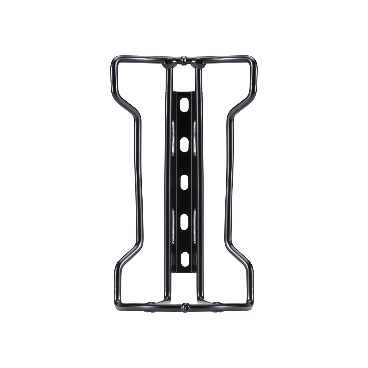 Czarna rama roweru, widok z góry. Białe tło.