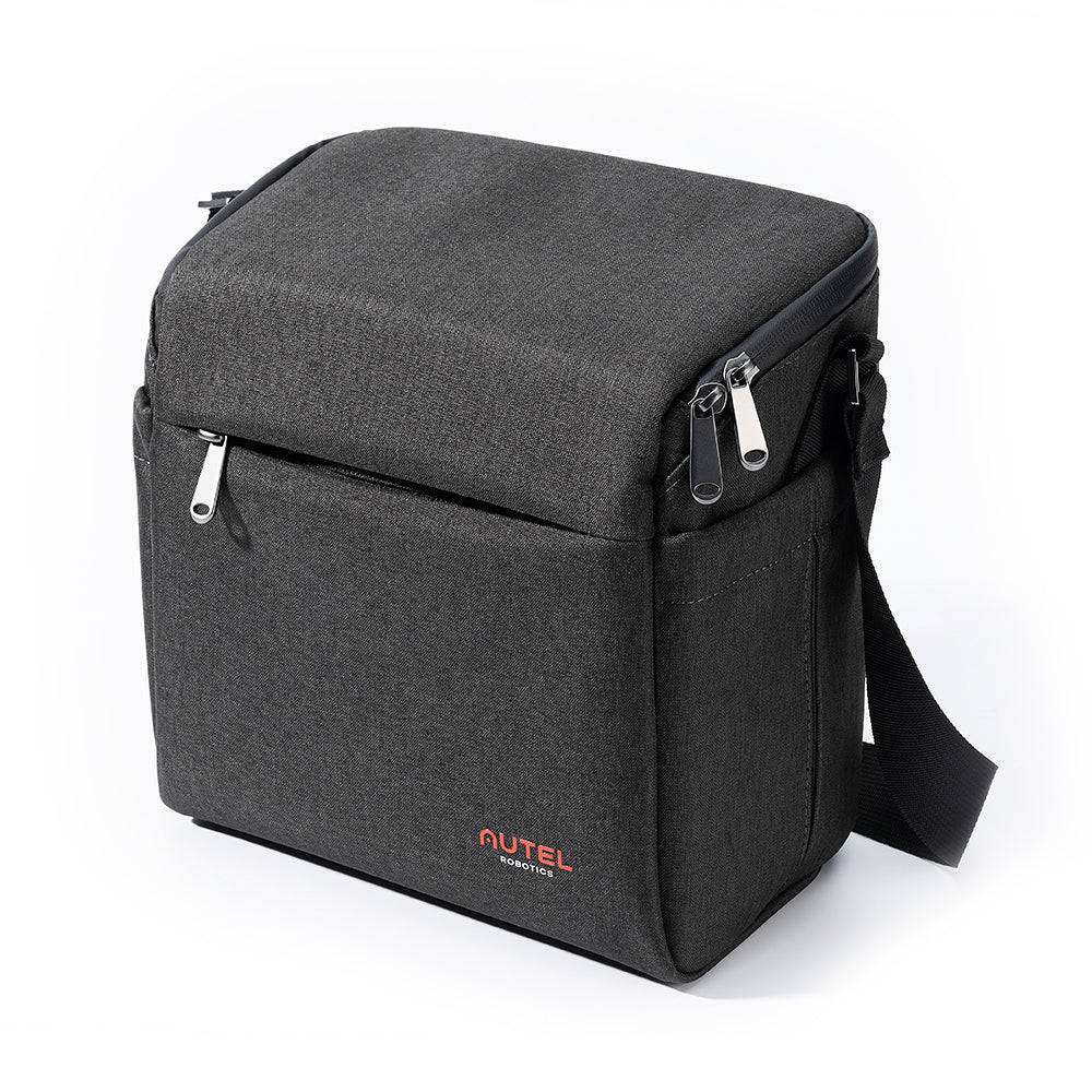 Una borsa nera Autel Robotics con una tracolla e due cerniere.