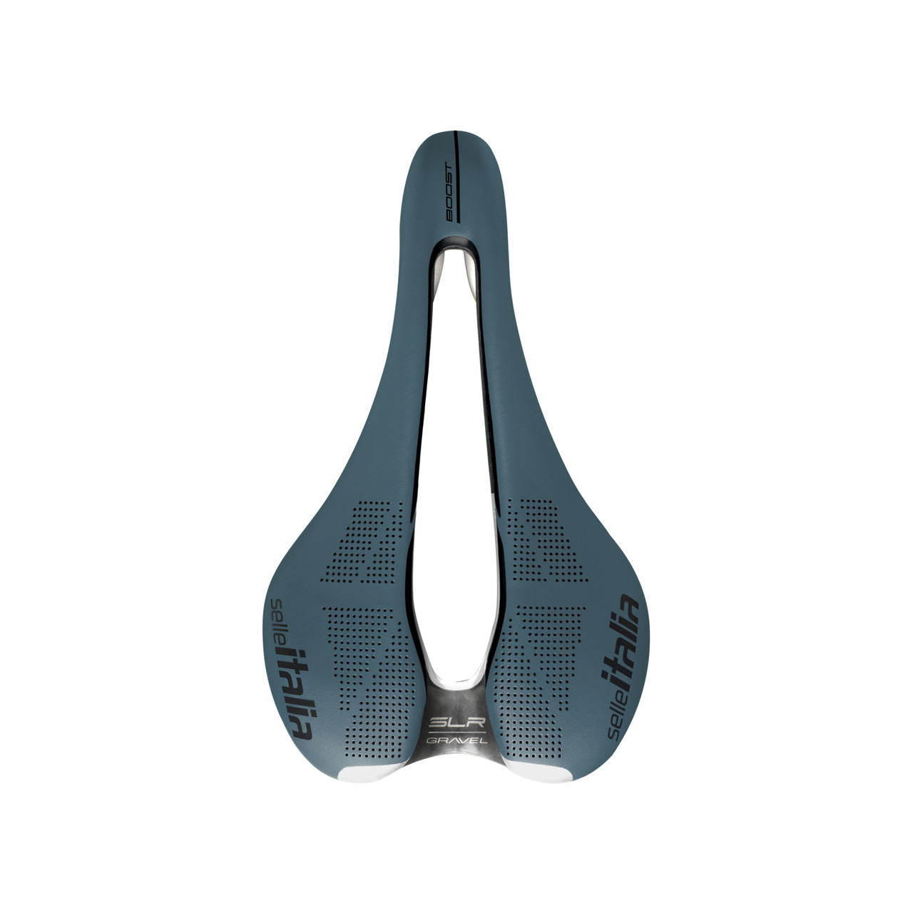 Ciemnoszare siodełko rowerowe, marka Selle Italia, model BOOST.