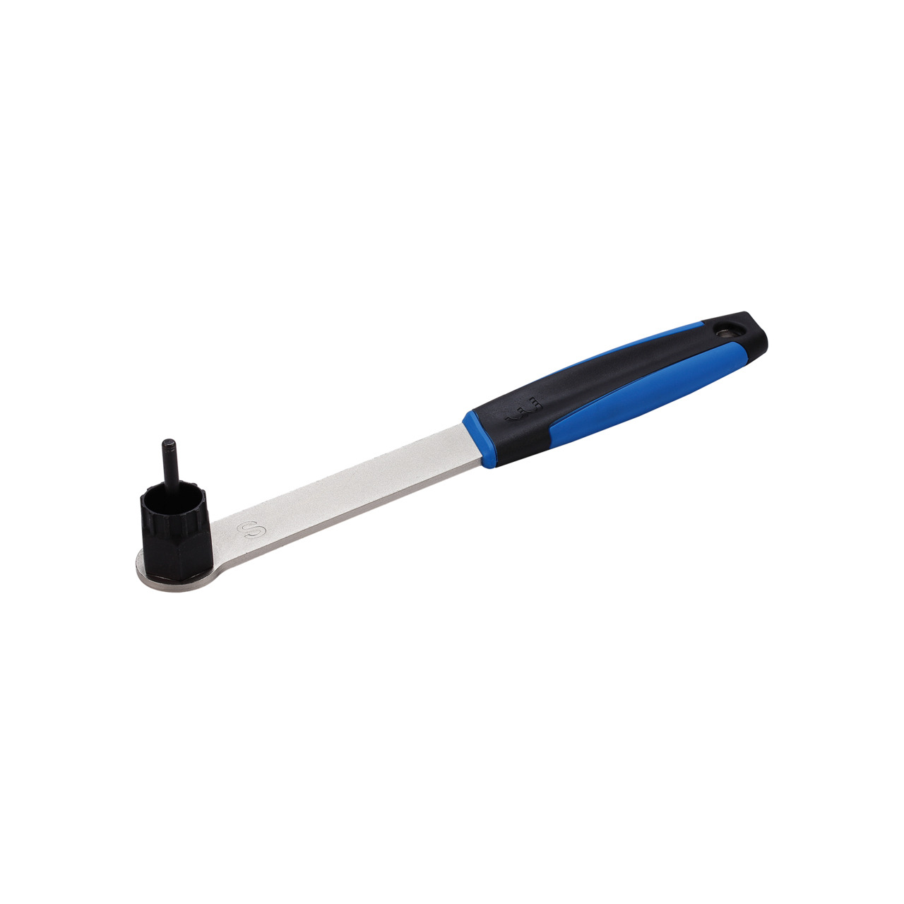 Narzędzie rowerowe do usuwania kasety na białym tle.