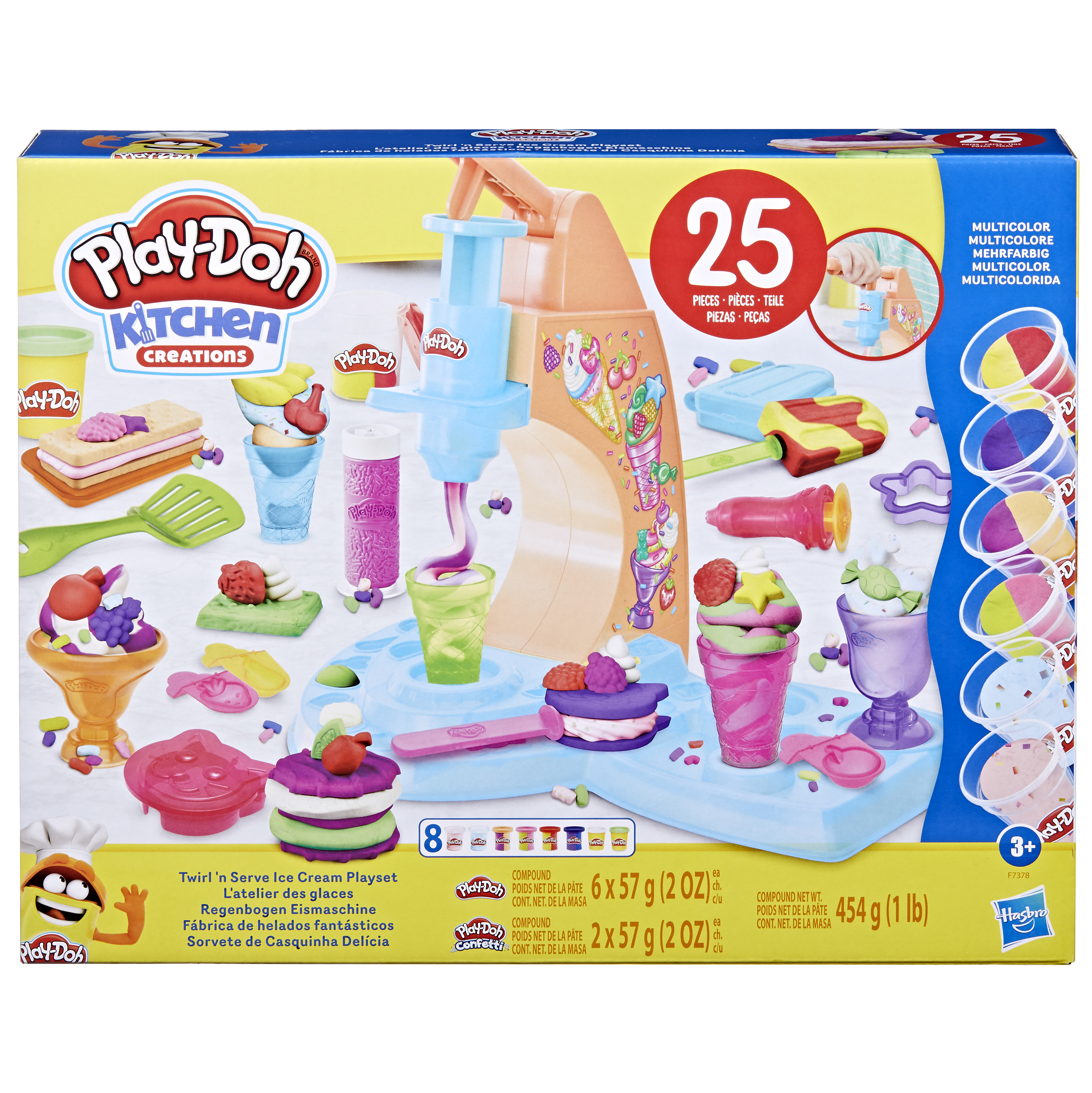 Zestaw Play-Doh Kitchen Creations. Zawiera maszynę do lodów, Play-Doh i wiele akcesoriów.