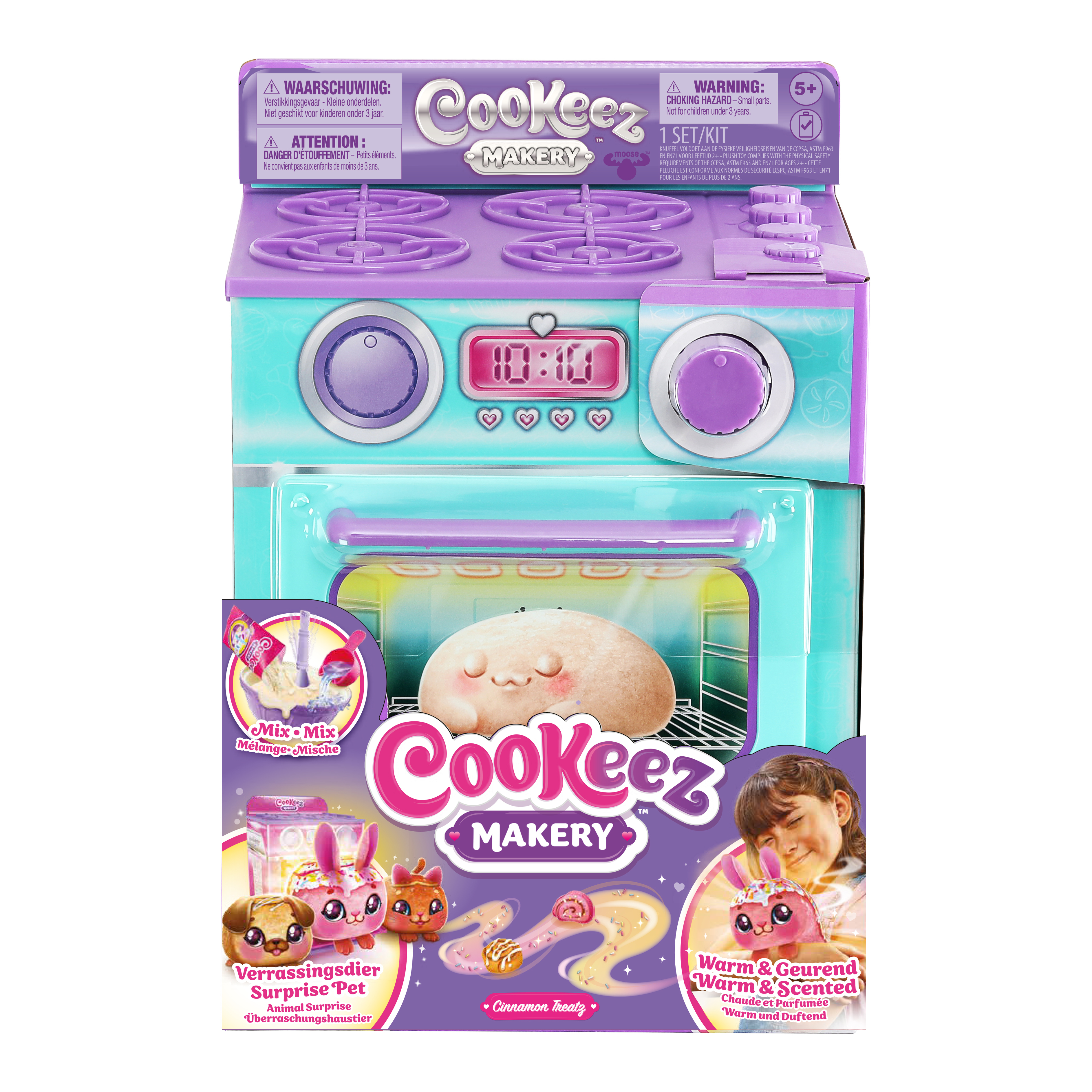 Zestaw zabawek kuchennych z zabawką do gotowania w piekarniku.