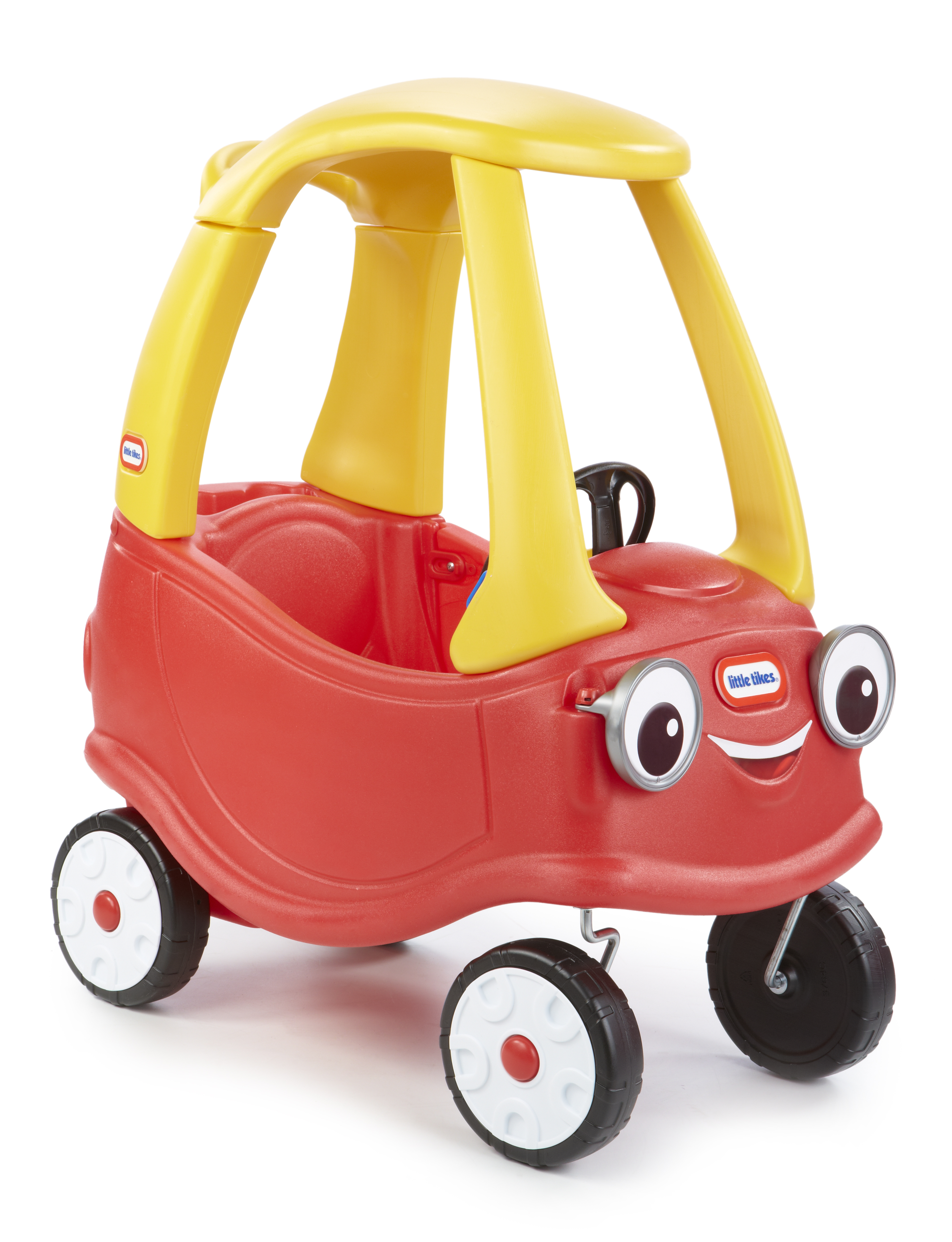 Czerwono-żółta zabawka Little Tikes Cozy Coupe.