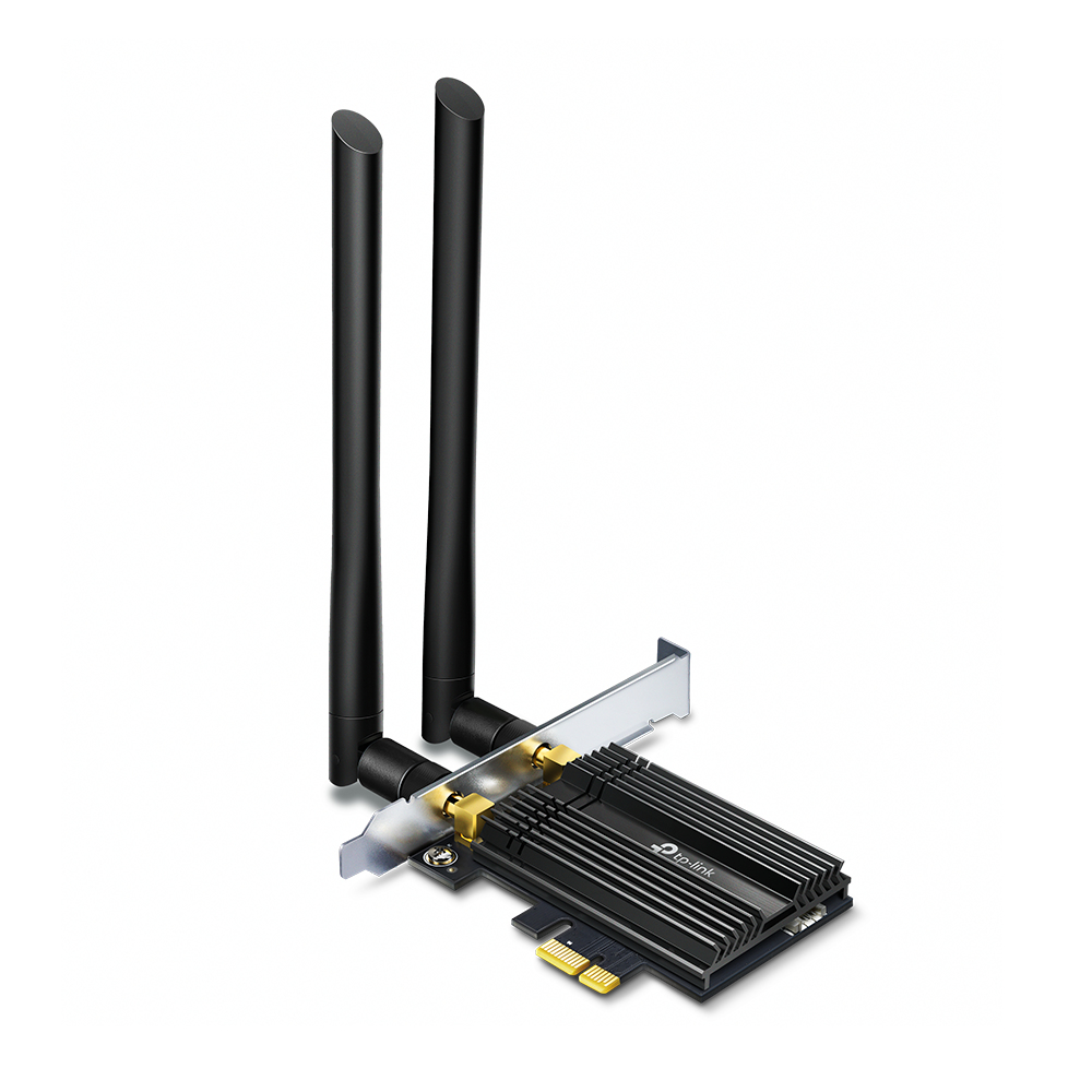 TP-LINK Archer TX50E AX3000 Mbps Wi-Fi 6 Bluetooth 5.0 PCIe Adaptör Siyah