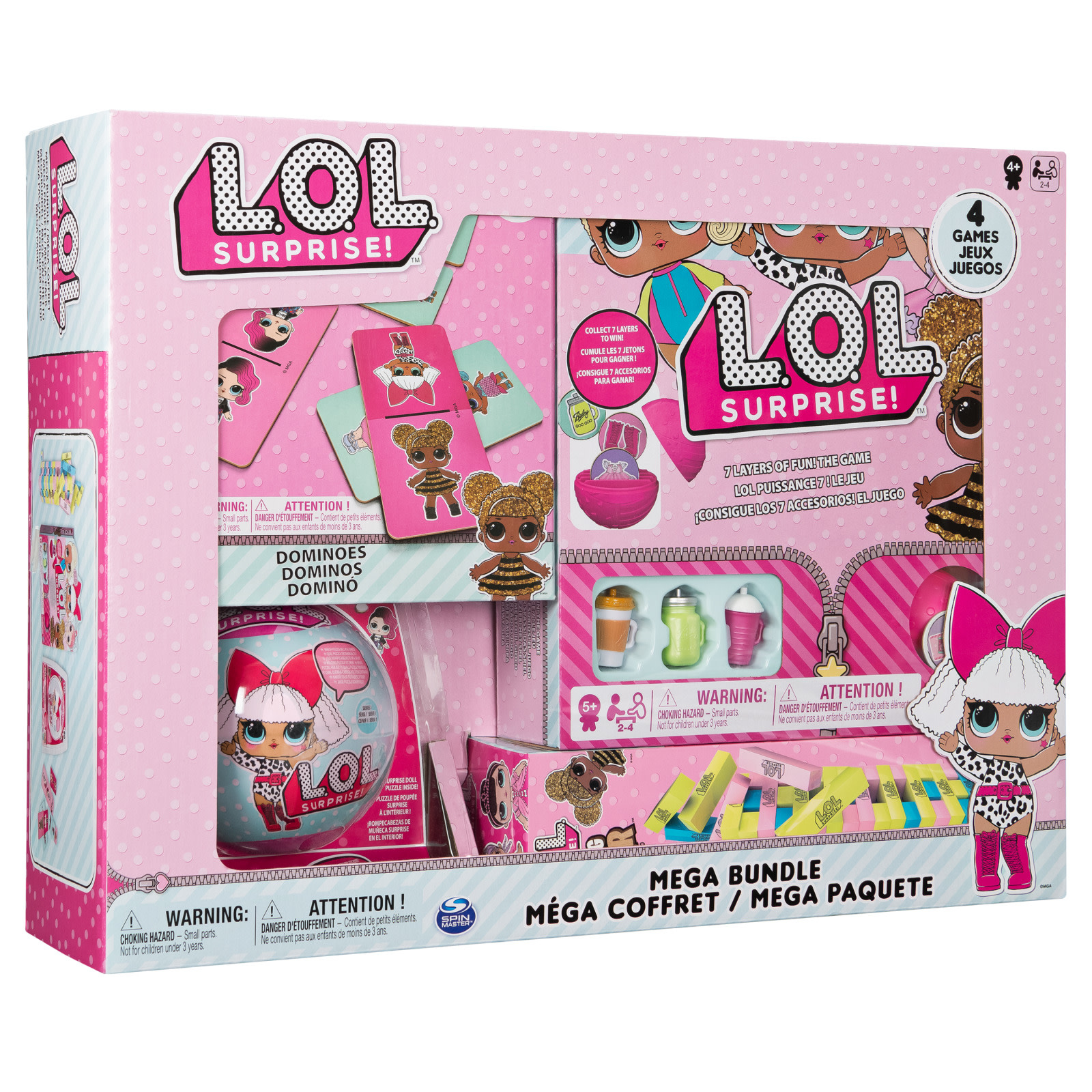 LOL Surprise! Spielset mit verschiedenen Spielelementen und Puppen.