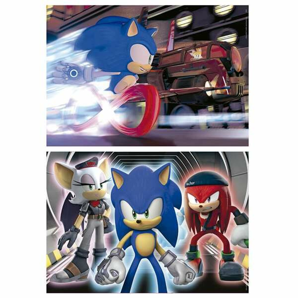 Sonic the Hedgehog e altri personaggi del cartone animato Sonic Prime.