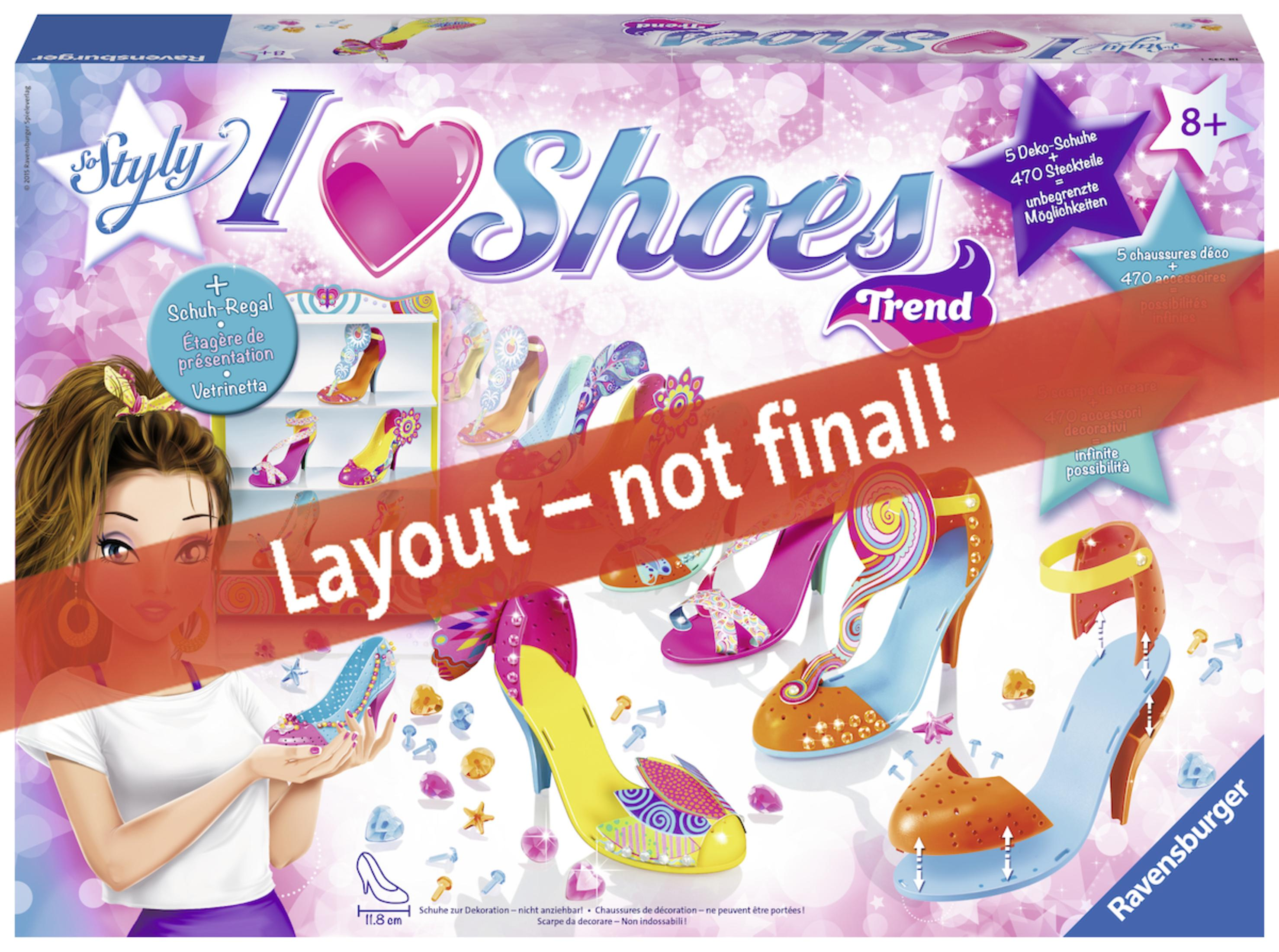RAVENSBURGER 186983 I LOVE SHOES MAXI: TREND Schuhdesigner