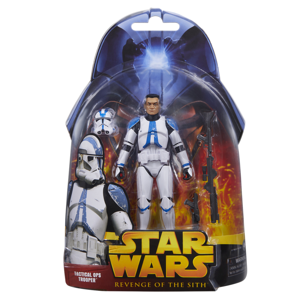 Figurka akcji Star Wars w opakowaniu. To Tactical Ops Trooper.