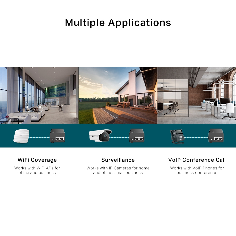Diverse applicazioni: copertura WiFi, sorveglianza, chiamata in conferenza VoIP.