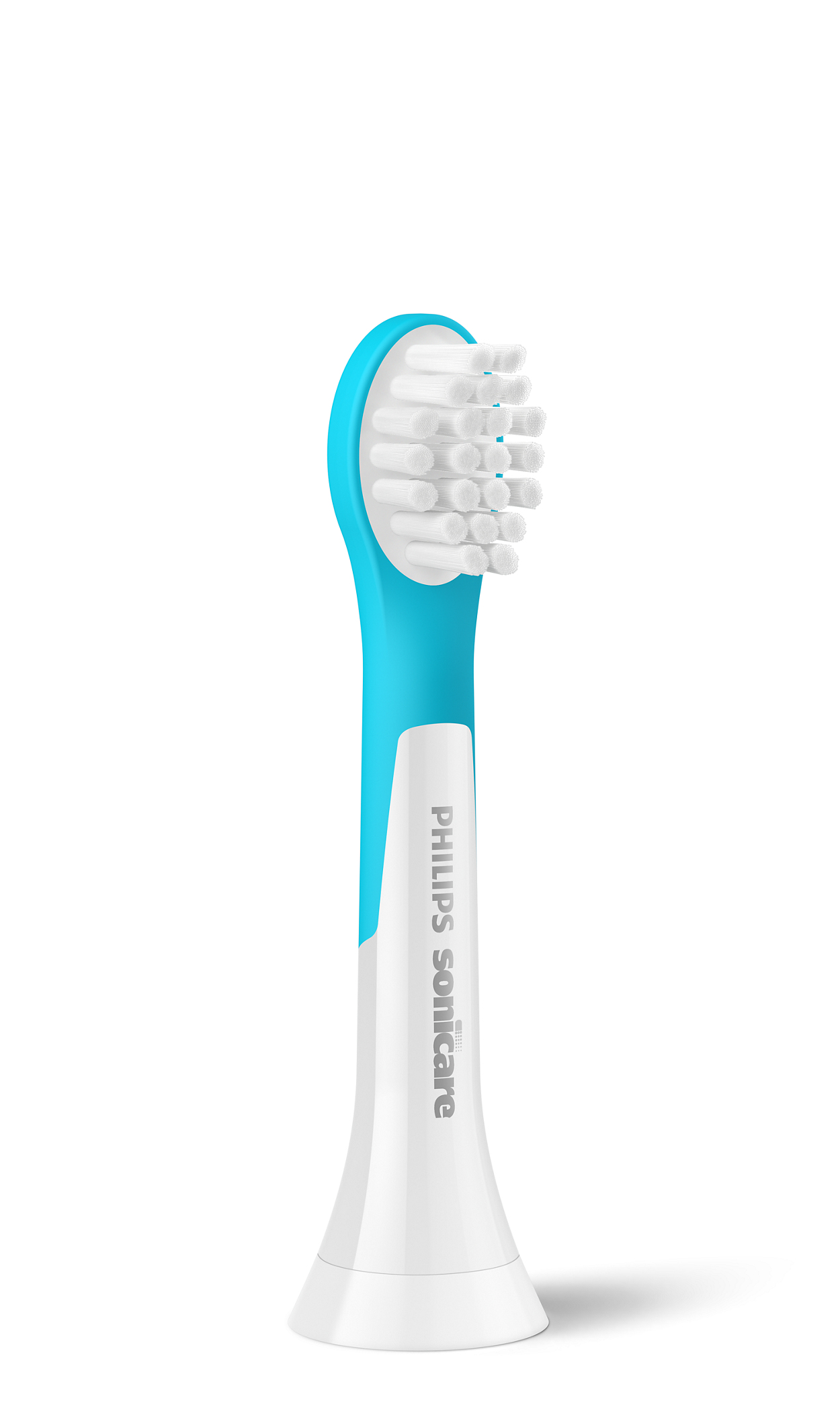 Ein blauer und weißer Philips Sonicare Zahnbürstenkopf.