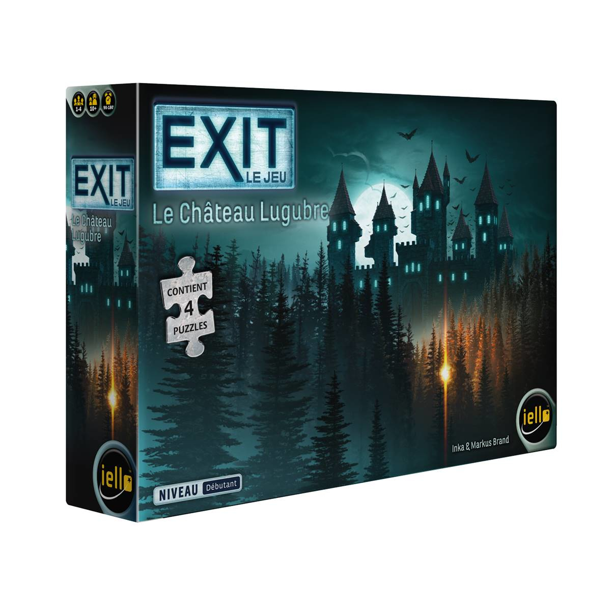 Una scatola di gioco con un'immagine di castello spettrale.