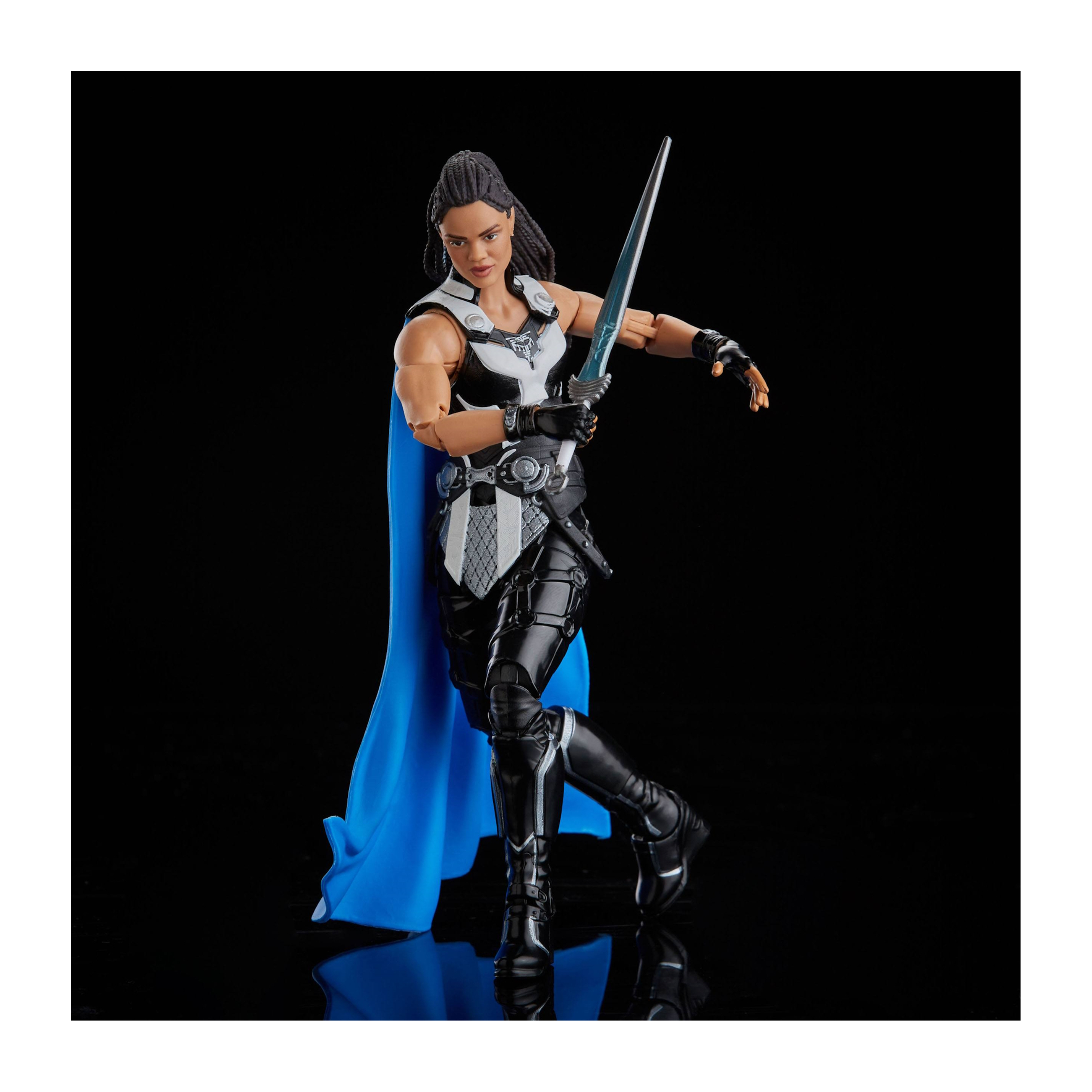 Action figure di King Valkyrie in posa dinamica, con una spada.