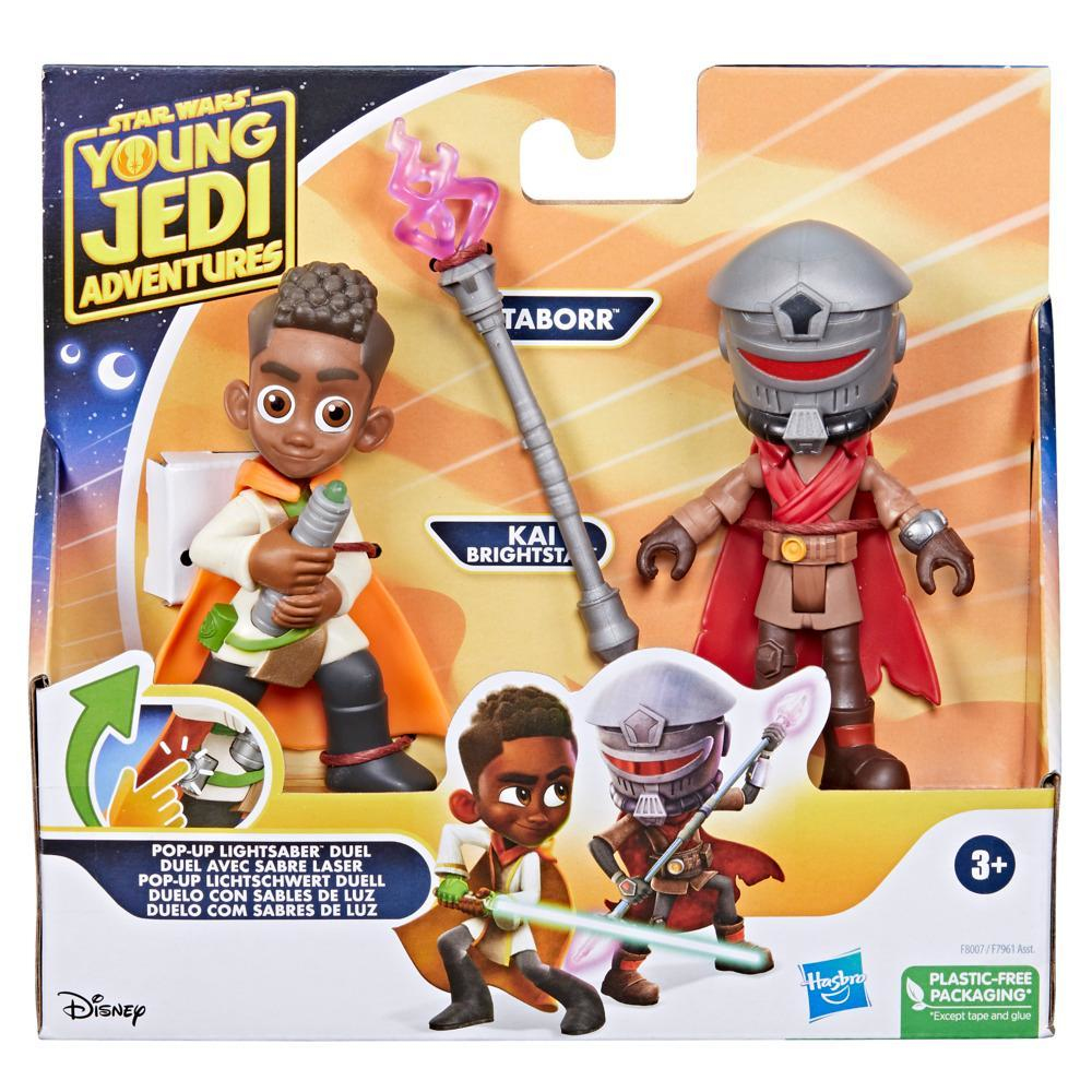 Set di giocattoli Star Wars Young Jedi Adventures con due personaggi e accessori.