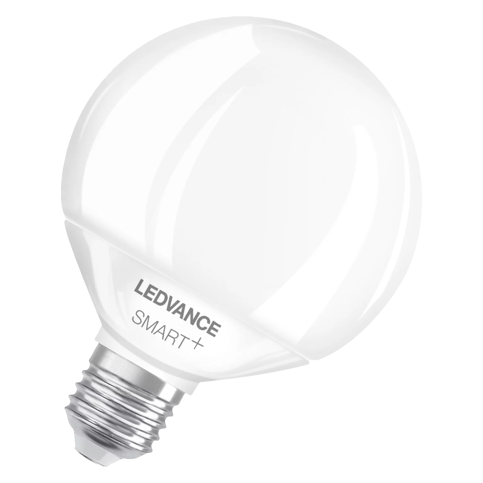 Lampadina LEDVANCE SMART+ bianca su sfondo bianco.