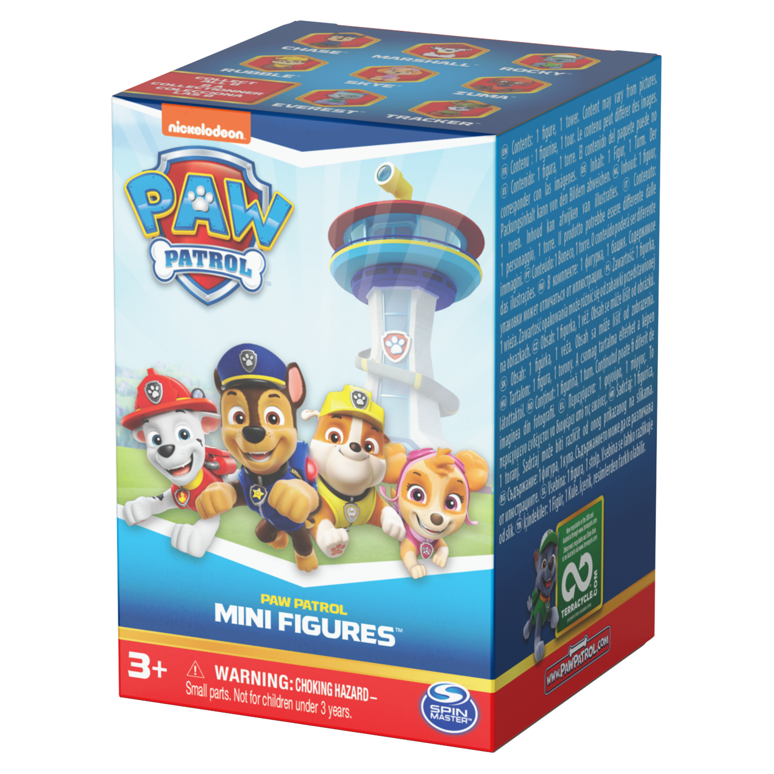 Paw Patrol Mini Figuren Box mit den Charakteren der Show.