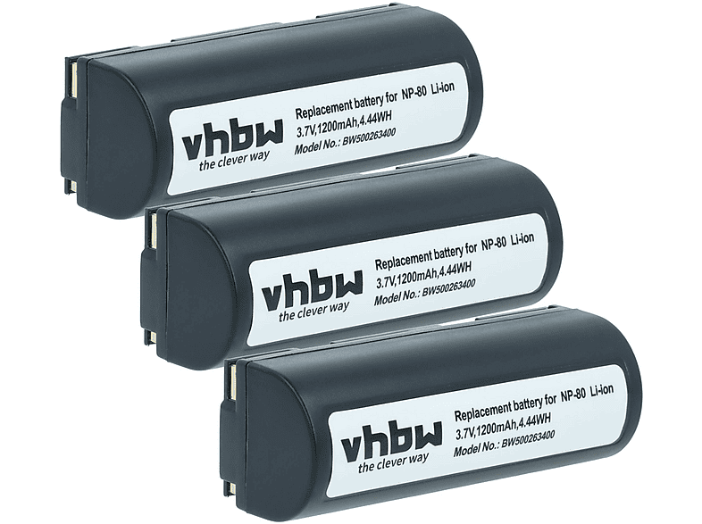 VHBW 53650 Li-Ion Kamera-Akku, Li-Ion, 1200 mAh | SATURN