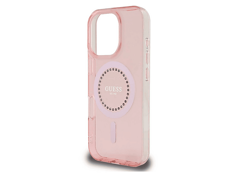 GUESS GUHMP13XP4RPSP - Custodia rigida per iPhone 13 Pro Max 6,7, colore: Rosa