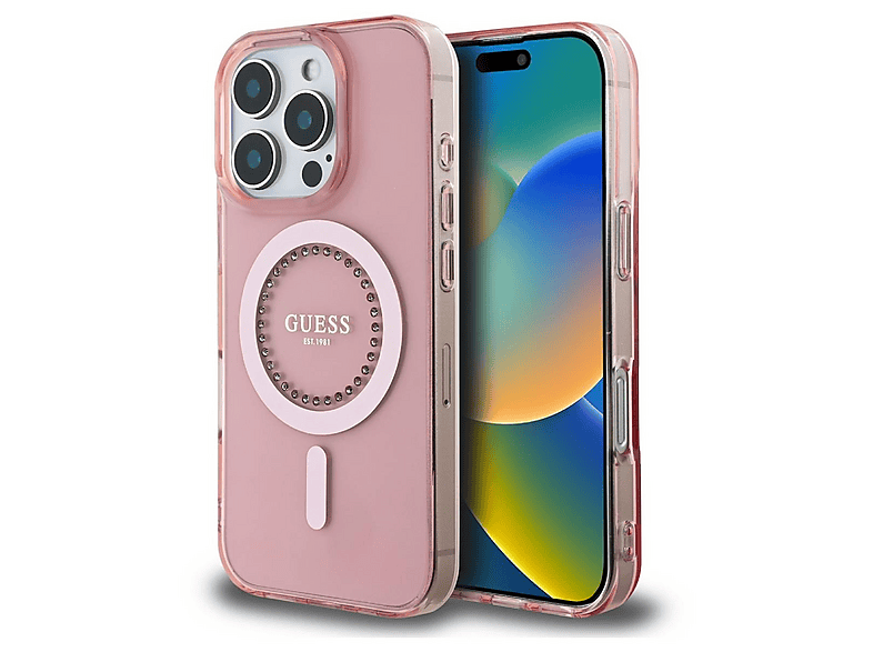 CG Mobile Guess GUHMP16XHFWBDCEN - Custodia Rigida Per IPhone 16 Pro