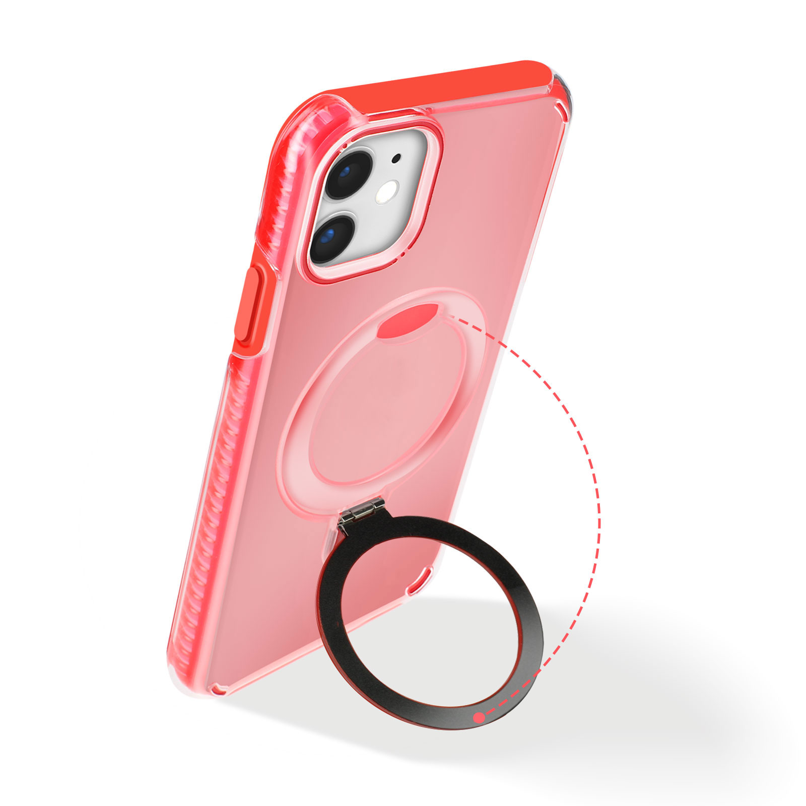 Custodia rossa con anello.