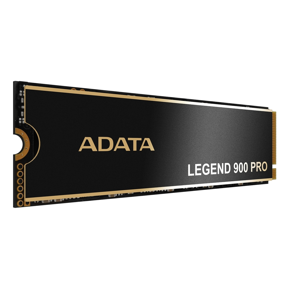 SSD ADATA Legend 900 Pro noir. Fond blanc.