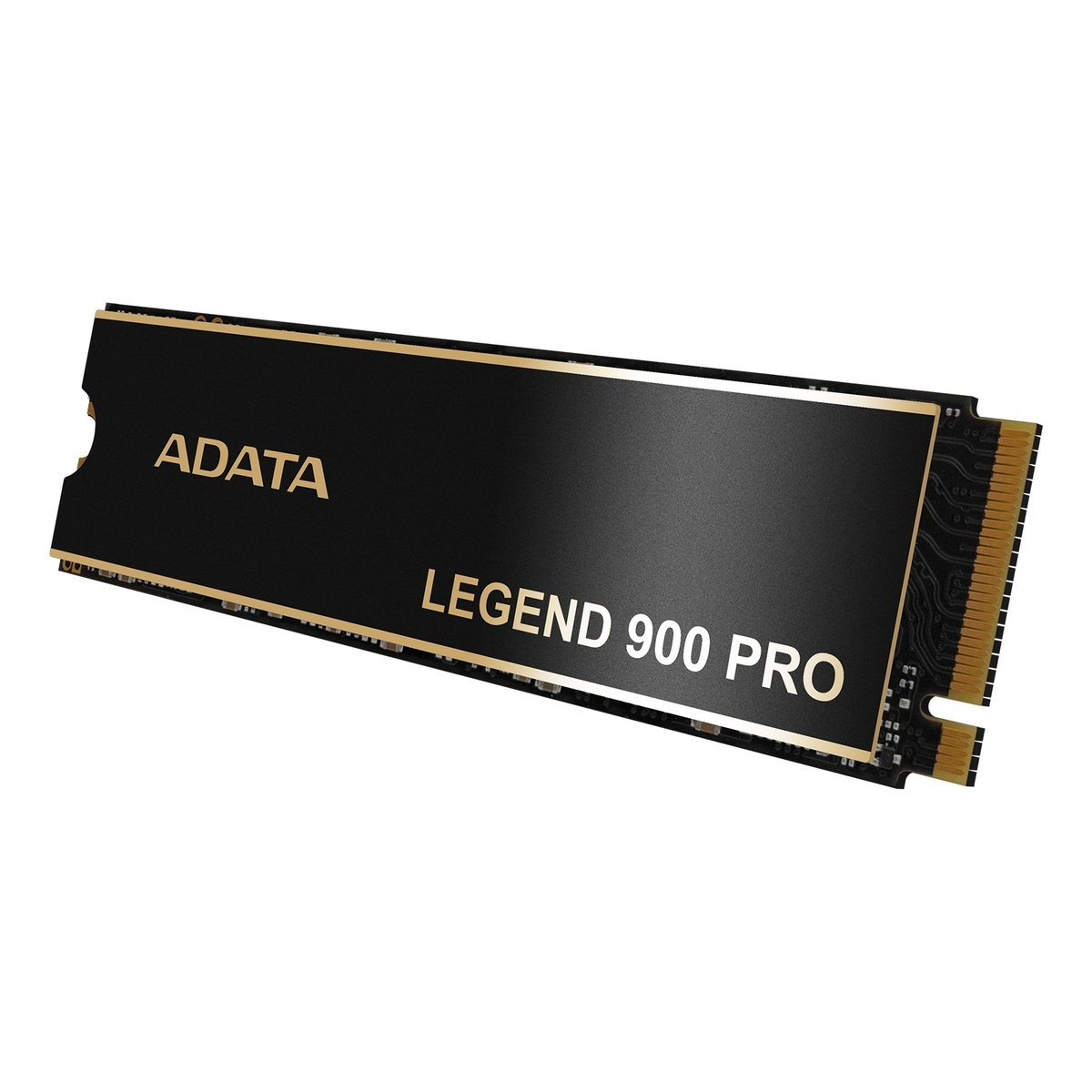 SSD ADATA Legend 900 Pro noir. Fond blanc.
