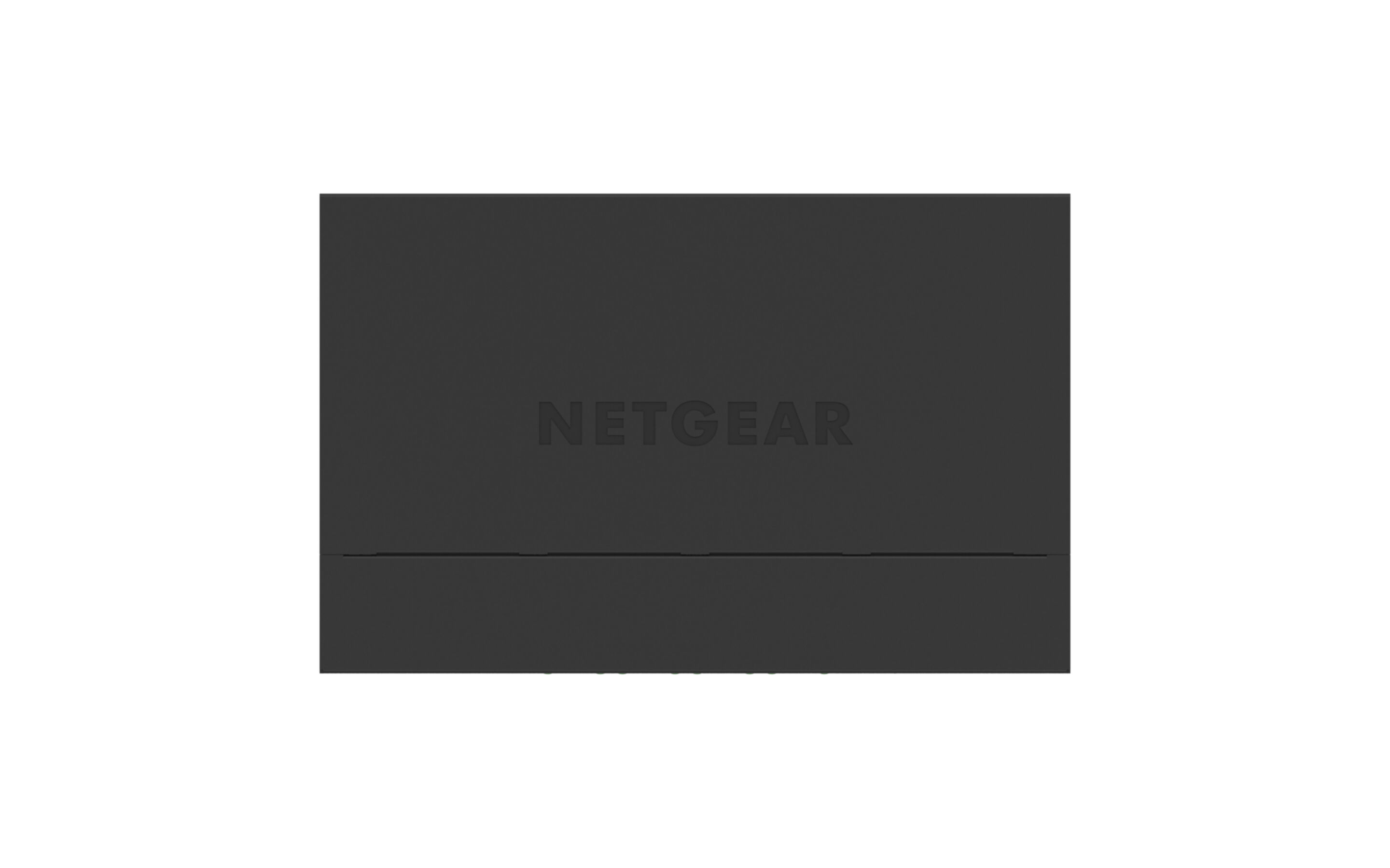 Czarne pudełko z logo Netgear. To prosty, minimalistyczny design.
