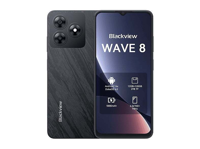 BLACKVIEW WAVE 8 128 GB Schwarz Dual SIM