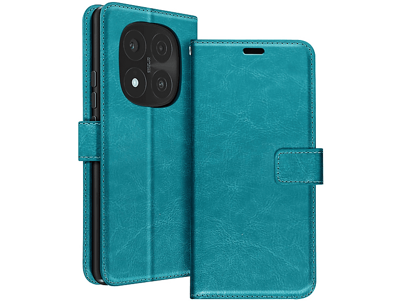 Custodia A Libro In Similpelle Per YEZZ Andy 4E LTE – Colore Turchese, Con Chiusura Magnetica E Cornice Morbida, By Ph26® - 3