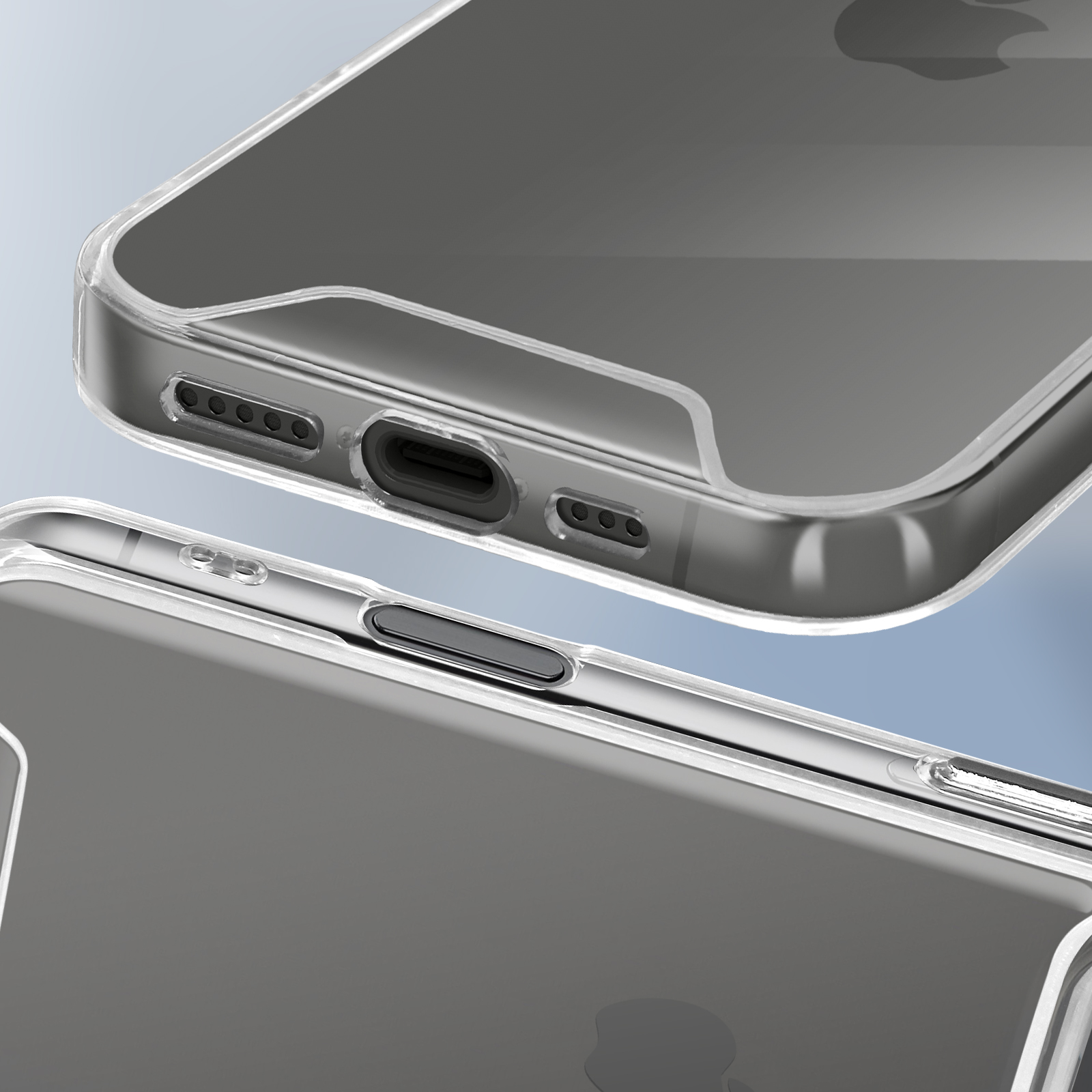 Custodia iPhone 16 NALIA Trasparente MagSafe | Anello Fluorescente Verde