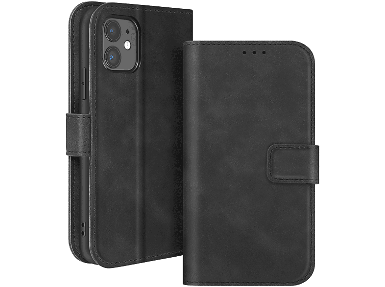 Cover IPhone 11 Nera Custodia Protettiva Con Portafoglio Morbida Nera Wb1260 - Foto 10