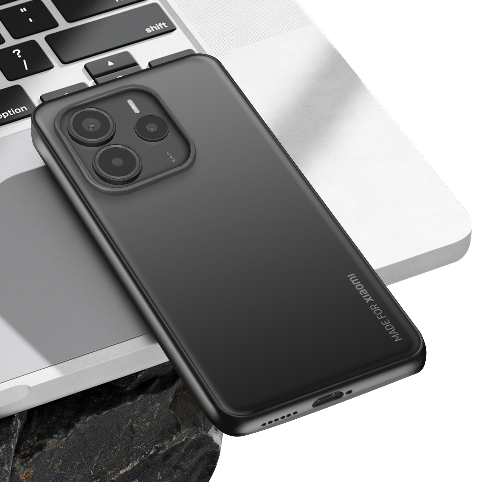 Anlalish Cover per Redmi Note 14 4G (164.8 mm) Silicone con Supporto Anello, Magnetica Custodia Xiaomi Redmi Note 14 4G Antiurto Morbido TPU Protezione Case (Viola