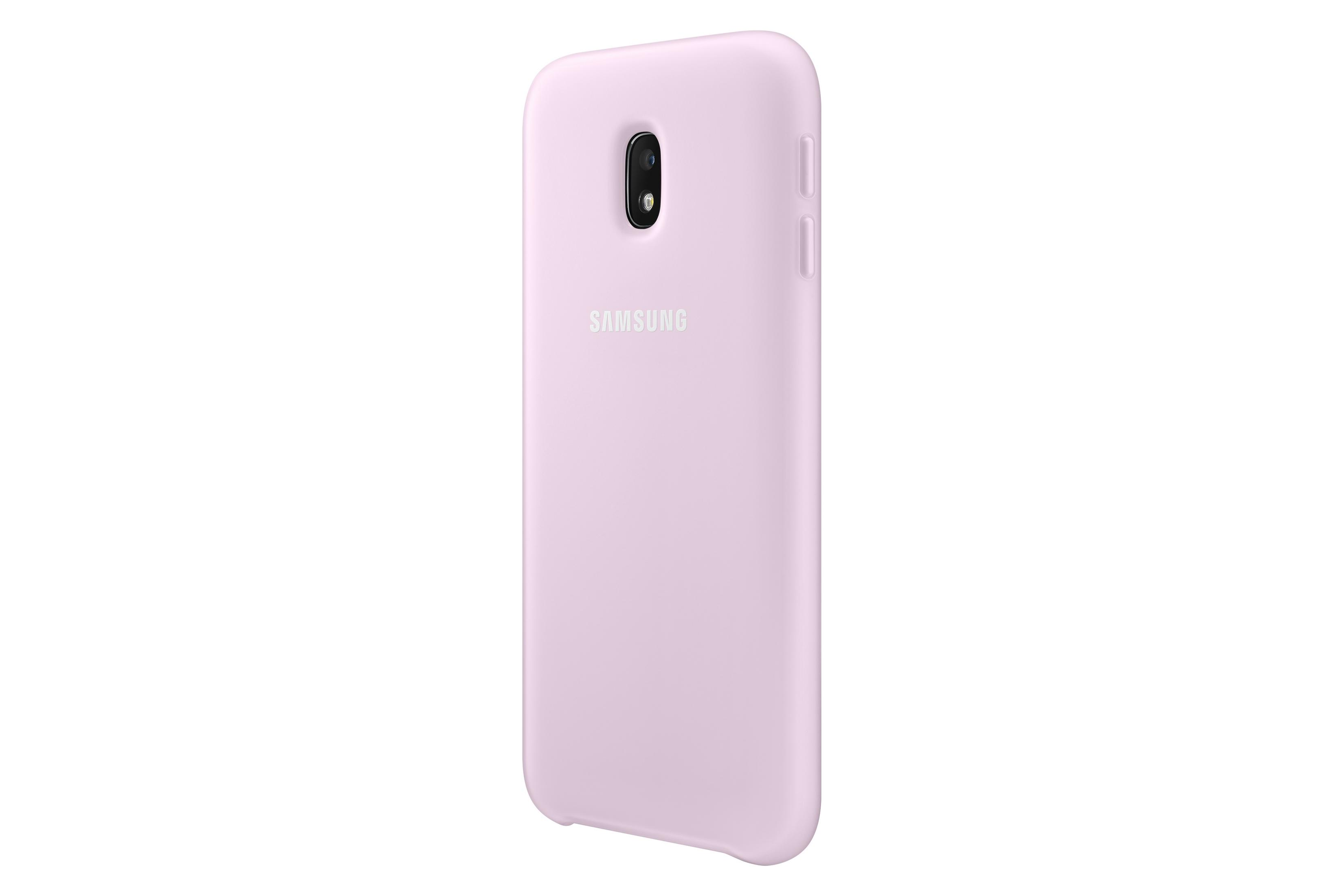 Custodia rosa Samsung, vista posteriore, isolata.
