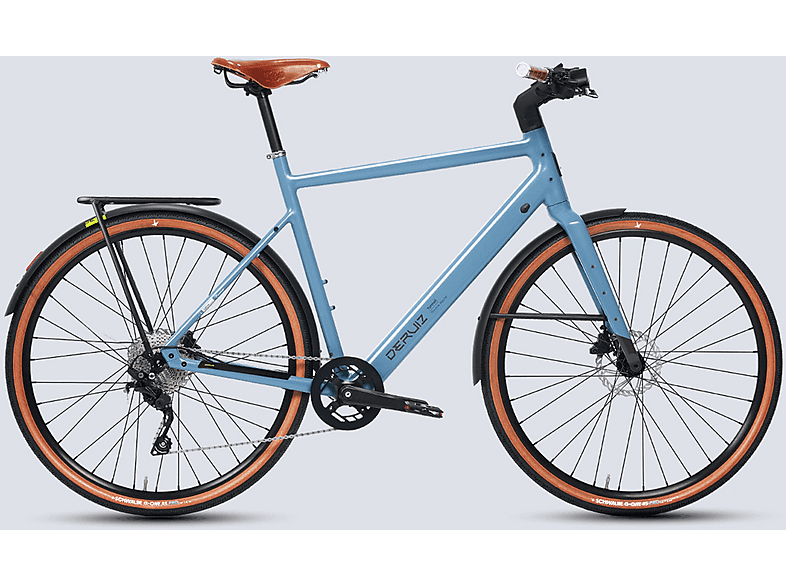 DERUIZ Turmali-Premium L-Airy Blue 28 Zoll  Leichtes E-Bike Urbanbike (Laufradgröße: 28 Zoll, Rahmenhöhe: 58 cm, Herren-Rad, 360Wh, Airy Blue)