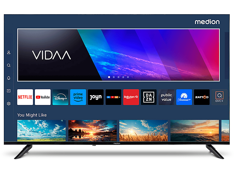 MEDION X8432500 (MD 843200) Smart TV (Flat, 43 Zoll / 108 cm, UHD 4K)