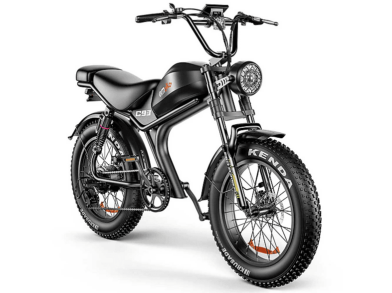 EMOKO C93 Mountainbike (Laufradgröße: 20 Zoll, Unisex-Rad, Schwarz)