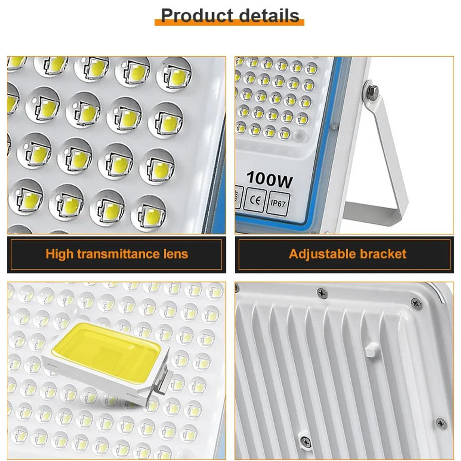 Produktdetails: LED-Leuchten, verstellbare Halterung, hochtransparente Linse.