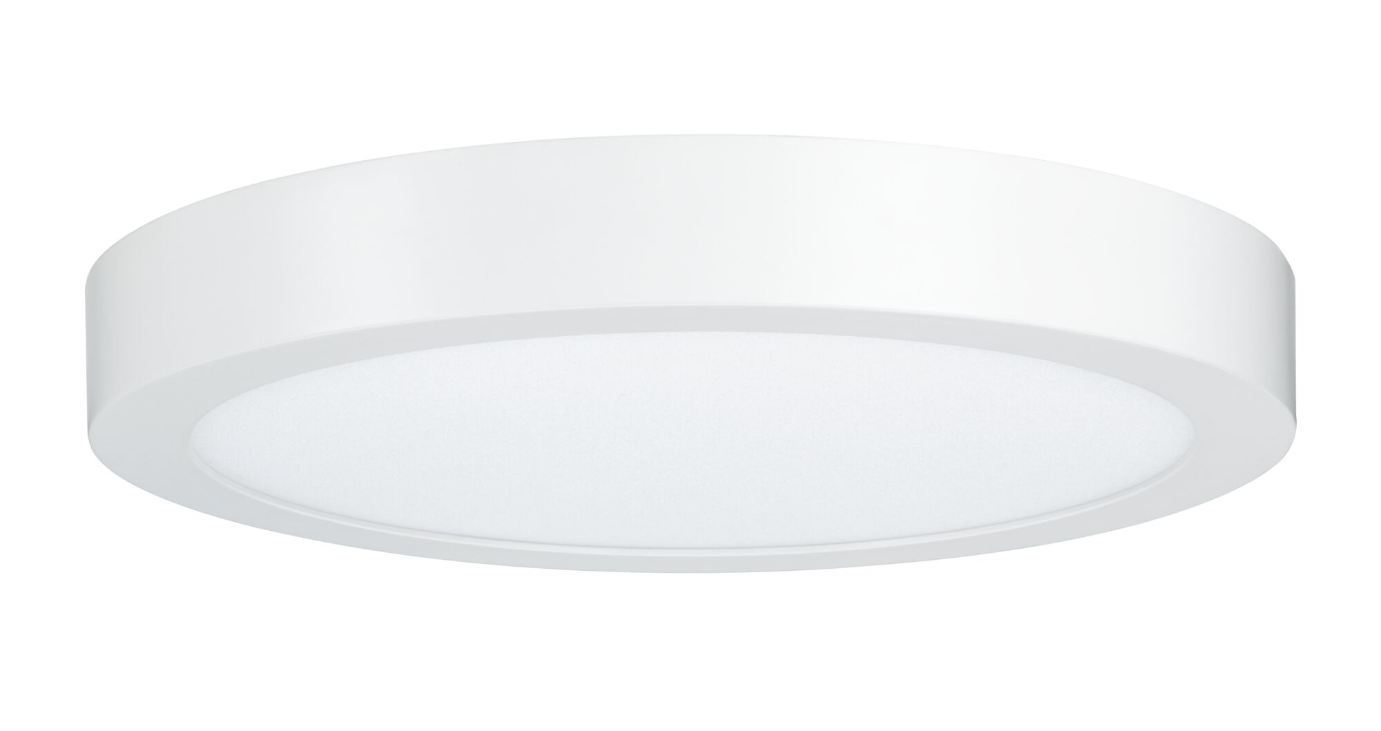 Plafoniera rotonda bianca, design semplice.