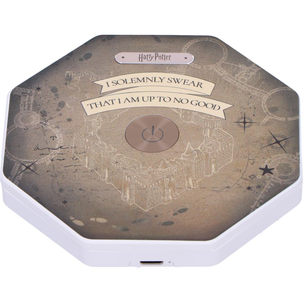 A Harry Potter themed lamp base with Hogwarts map design.