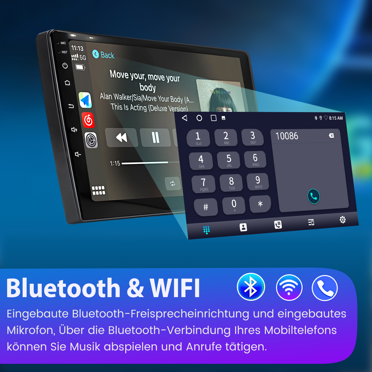 4G 64G Autoradio Android 13 für Toyota Aygo/Peugeot 107/Citroen C1 2004-2014, 10.1 Zoll HD Touchscreen Auto Radio mit Drahtlos Carplay Android Auto GPS Wi-Fi USB Bluetooth FM RDS Radio Rückfahrkamera