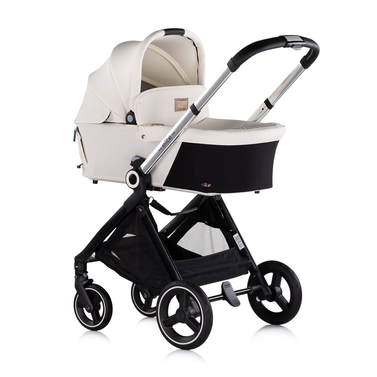 CHIPOLINO Elite 3 in 1 Kinderwagen schwarz beige | SATURN