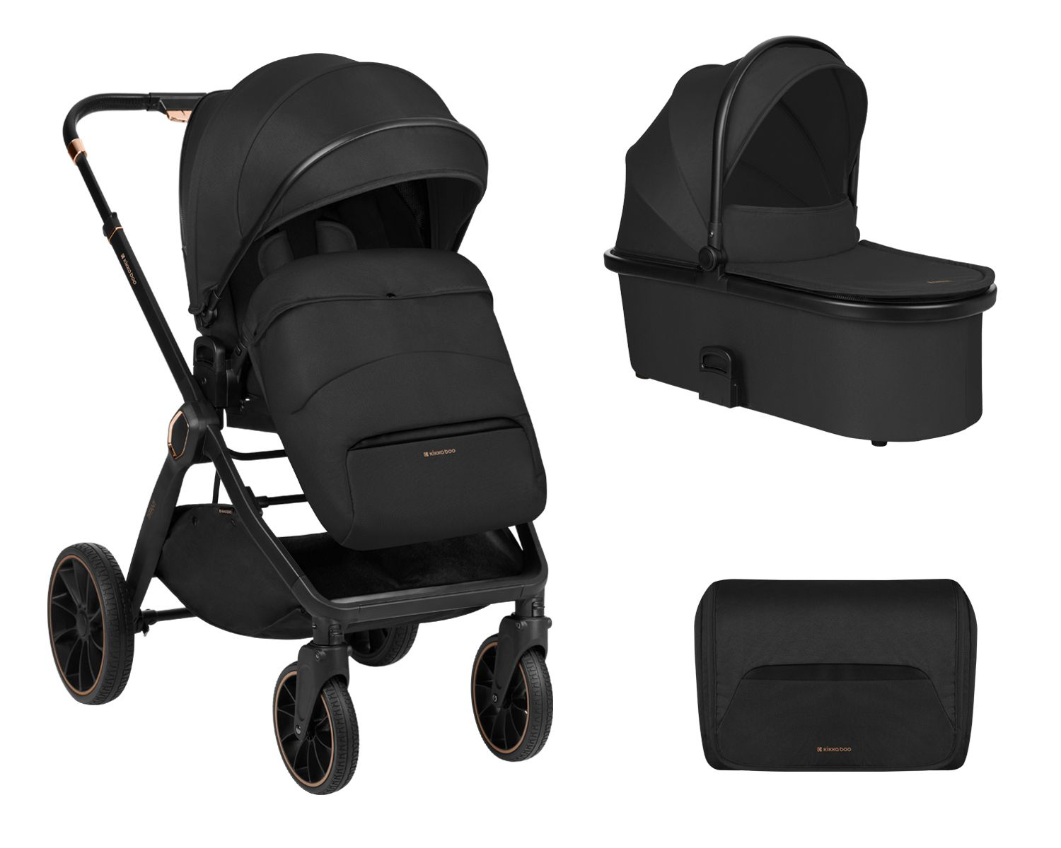 KIKKA BOO Tiffany 2 in 1 Kinderwagen black