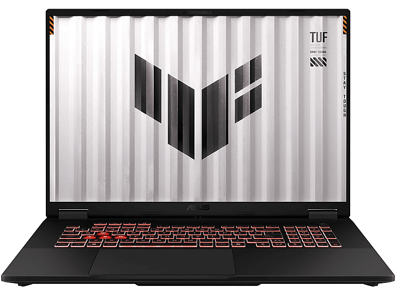 ASUS TUF A18, Office 2024 Pro, Notebook, mit 18 Zoll Display, AMD Ryzen™ 7, 16 GB RAM, 2 TB SSD, NVIDIA GeForce RTX™ 5060, Jaeger Gray, Windows 11 Pro