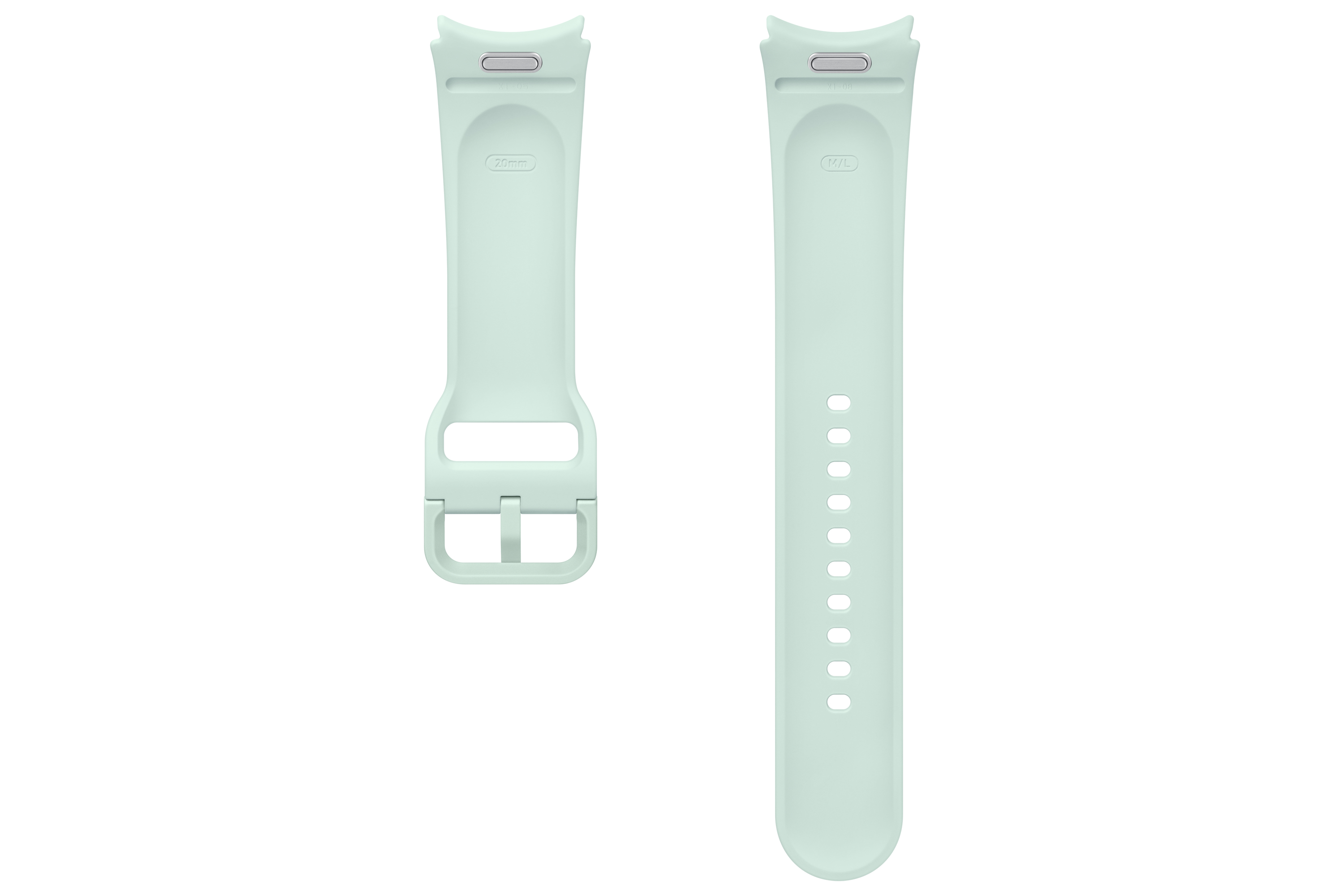 AirPods bianchi con custodia, coperchio e dettaglio del materiale con stampa leopardata.