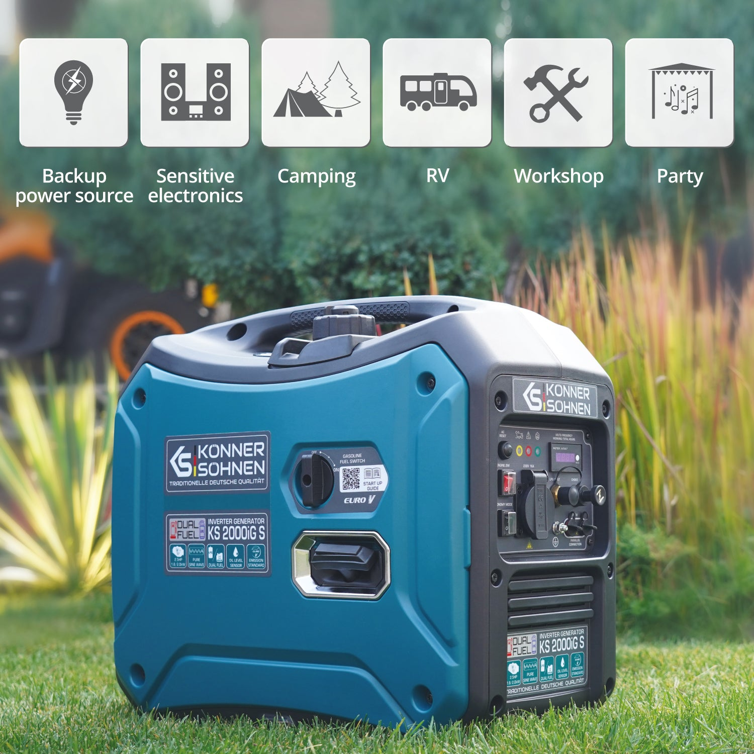 Generator z ikonami dla różnych zastosowań.