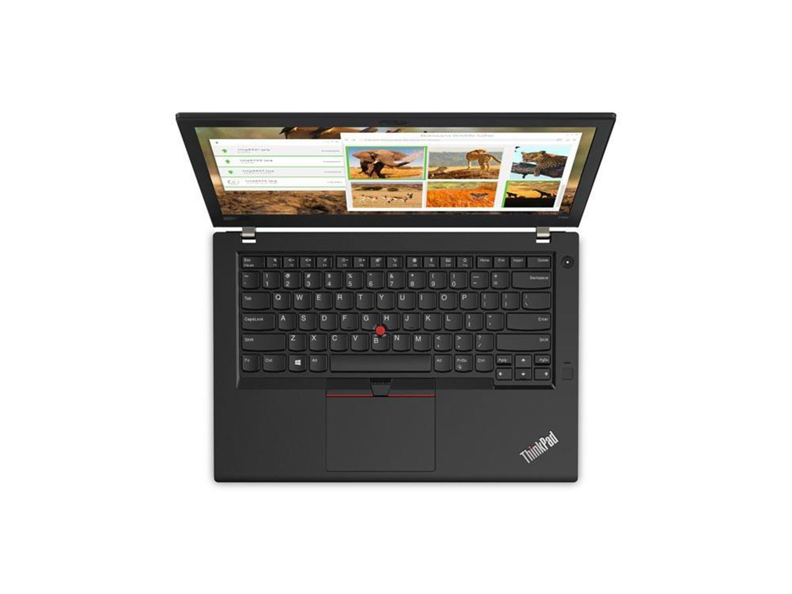 Schwarzer Laptop offen mit einer Website. Weißer Hintergrund.