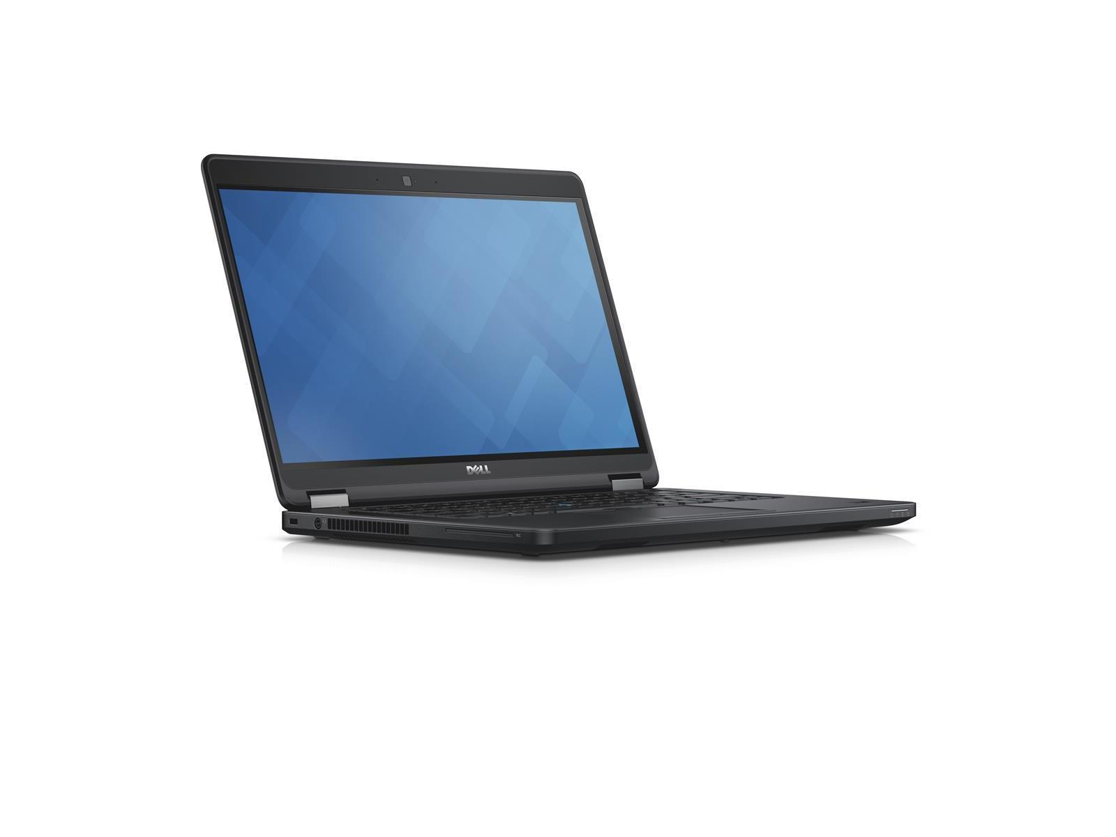 Ein schwarzes Dell Laptop. Der Bildschirm ist abgewinkelt und zeigt einen blauen Windows-Bildschirm.