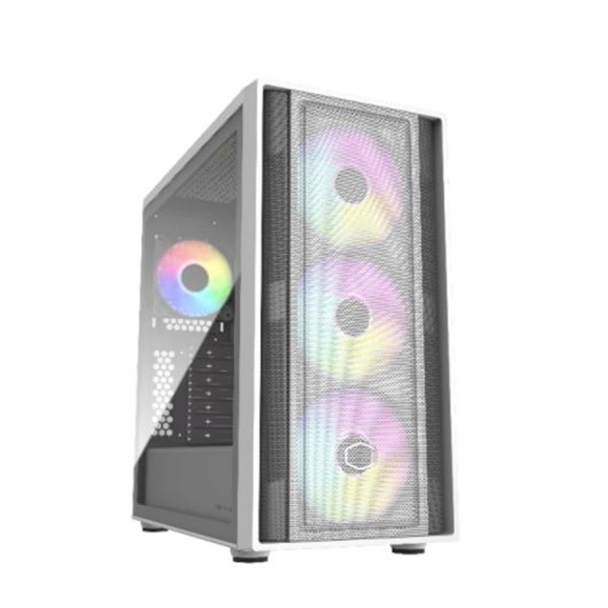 COOLER MASTER MasterBox 600 USB 3.2 ARGB eATX Mid Tower Beyaz Gaming Bilgisayar Kasası