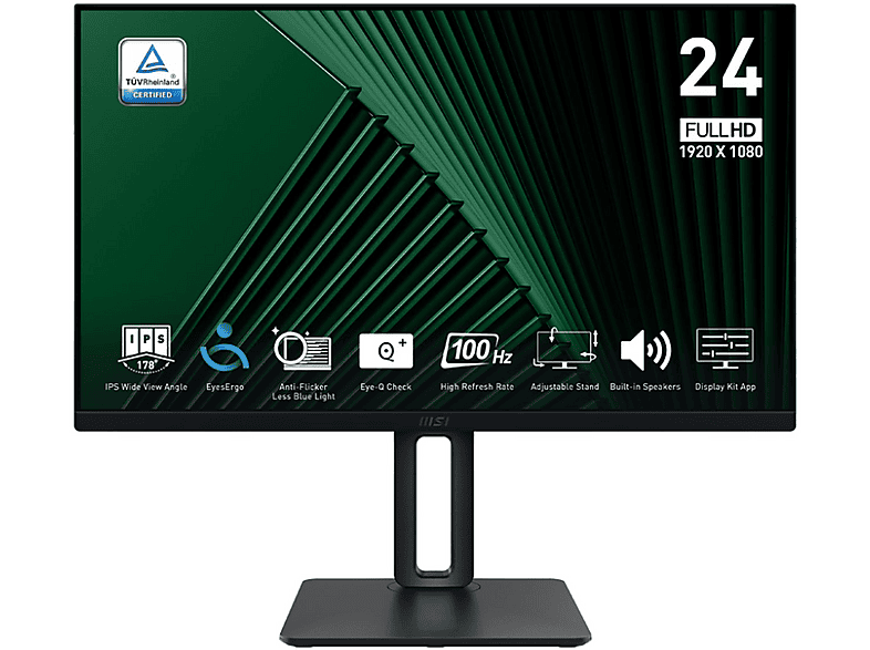 MSI Pro MP245PG 23,8 inç Full-HD 4 ms 100 Hz Monitör Siyah