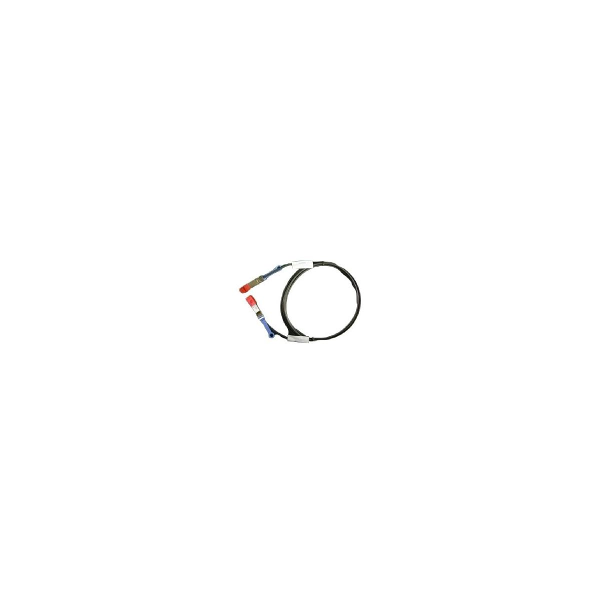 Due cavi con estremità rosse e blu, collegati a un anello nero, su sfondo bianco.