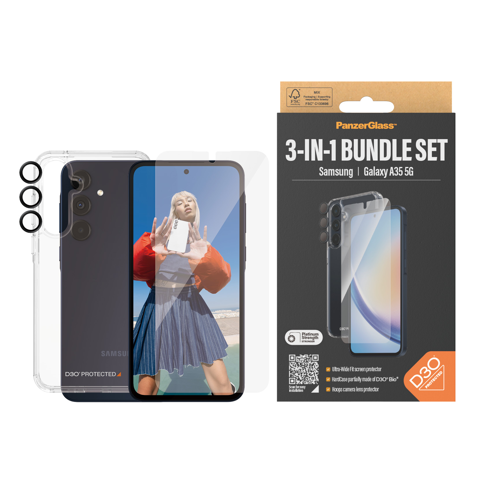 UPLAI Cover per Xiaomi 13 Lite 5G, Ultra Sottile Antiurto Premio PC